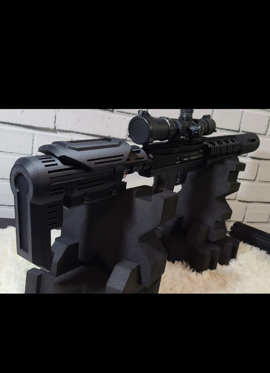 CLL busterstock with cheek rest.